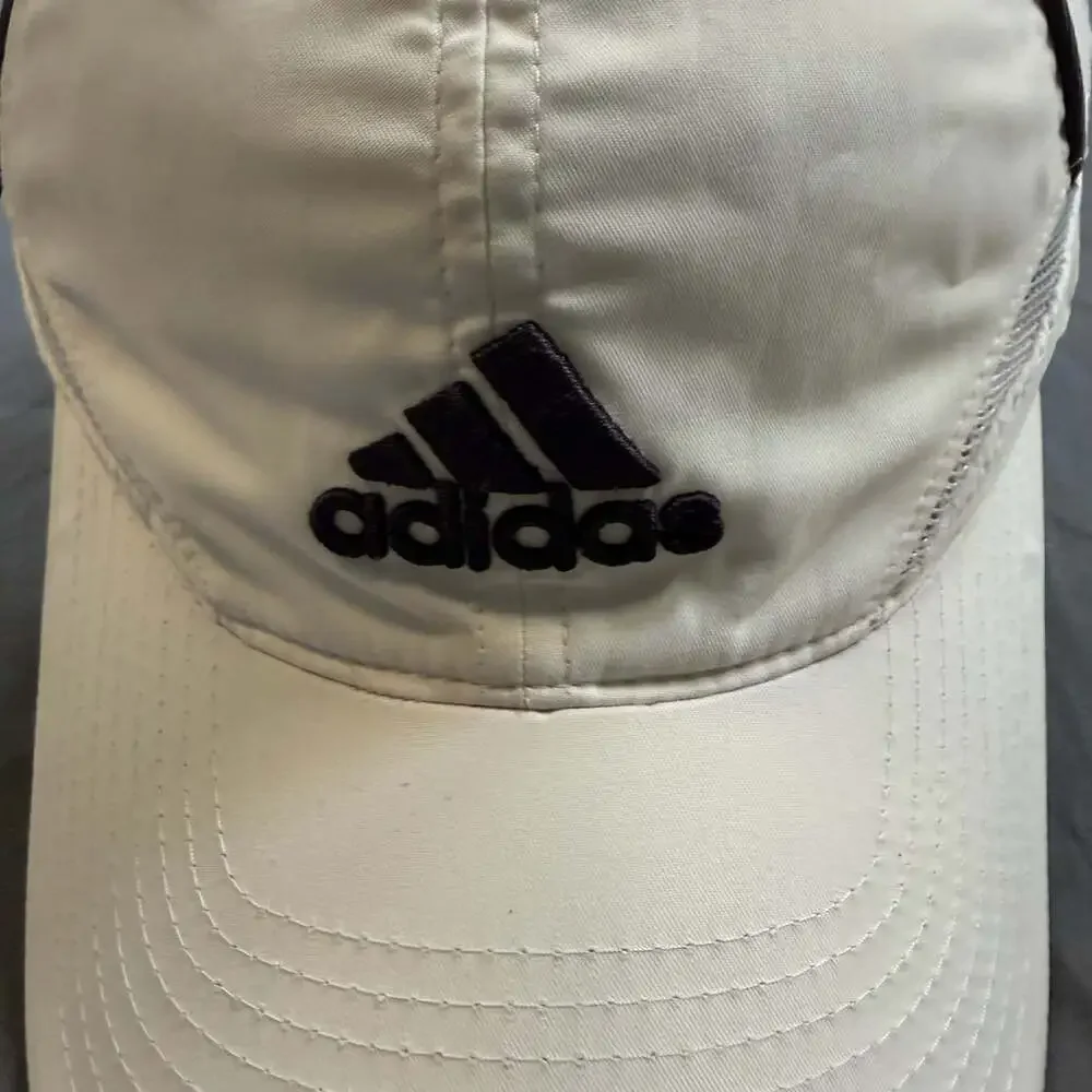 Adidas Golf ClimaCool White Black Performance Adjustable Hat Cap